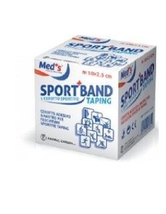 Med's Sport Band Cerotto Adesivo Nastro Fasciature Sportive Taping 10 m x 3,8 cm